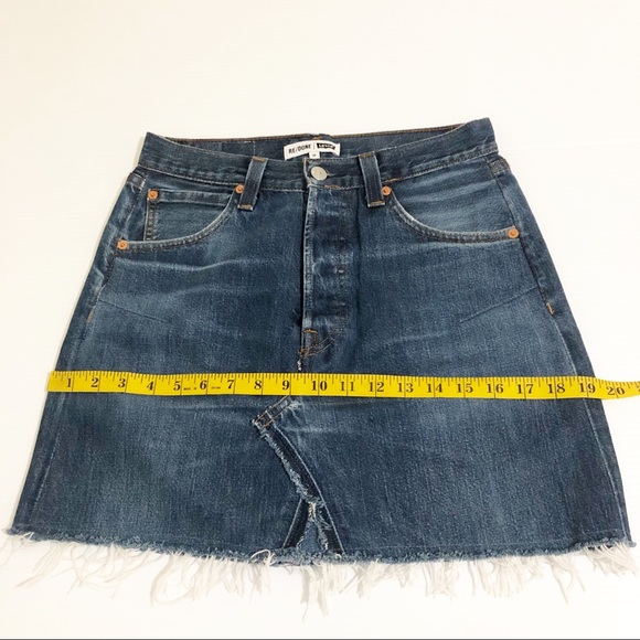 RE/DONE Levi’s Denim Mini Skirt, 26 - Picture 13 of 13